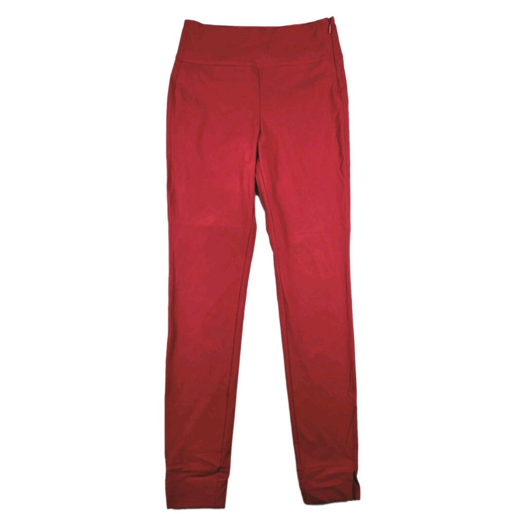 Athleta Wander Slim Ankle Pant Red Side Zip Stretch Trousers Womens 4Tall NWOT